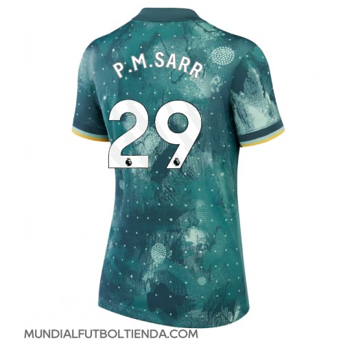 Camiseta Tottenham Hotspur Pape Matar Sarr #29 Tercera Equipación Replica 2024-25 para mujer mangas cortas